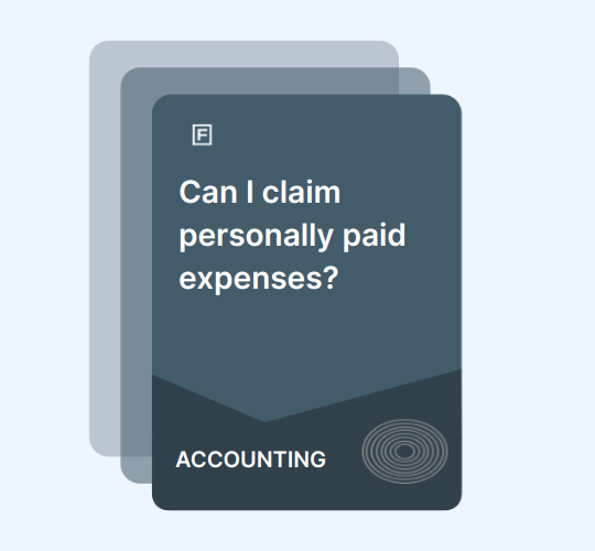 Can I claim personally paid expenses? guide