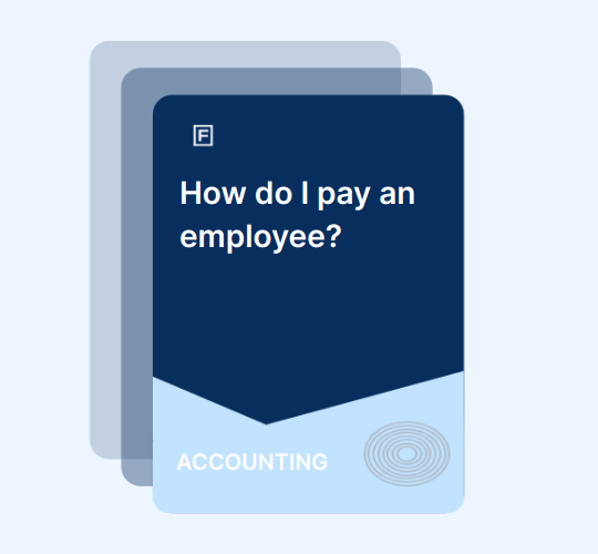 How do I pay an employee? guide