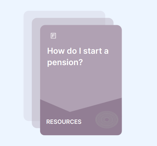 How do I start a pension? guide
