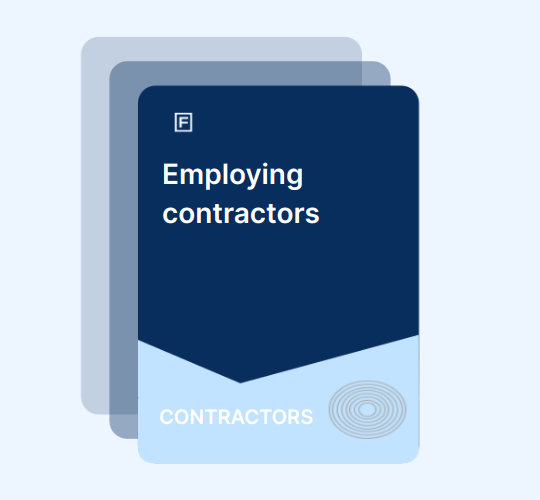 Employing contractors guide