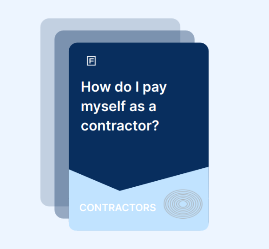 How do I pay myself as a contractor? guide