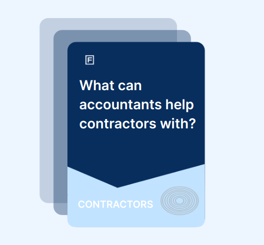 What can accountants help contractors with? guide