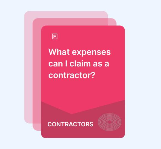 What expenses can I claim as a contractor? guide